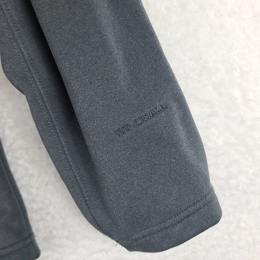 The North Face Jacket Mens Medium Dark Gray Full‎ Zip Zipper Pocket Sweater Coat